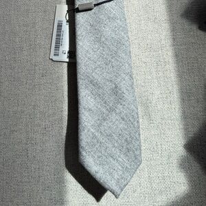 SUITSUPPLY Lite Grey VBC Flannel necktie